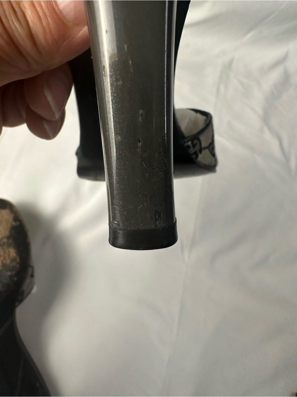 Gucci GG Canvas Mule Heels 6.5B Made In Italy - Picture 11 of 15